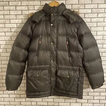 허시파피 다운 자켓 LL 카키 XL 코트 퍼 아우터