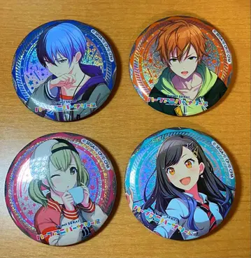 프로세카 하프 기념일 전시회 캔뱃지 4개 세트 비비버스