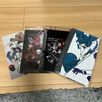 도쿄 구울 EX 페이스 타월 클리어 파일 세트