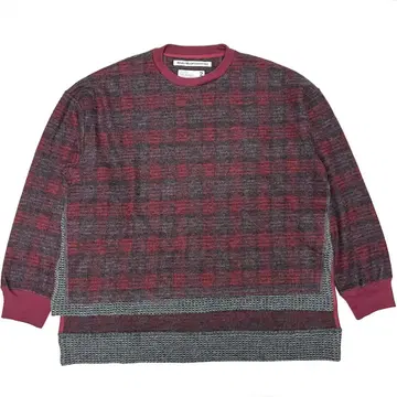 White Mountaineering 체크 무늬 니트 스웨터 2