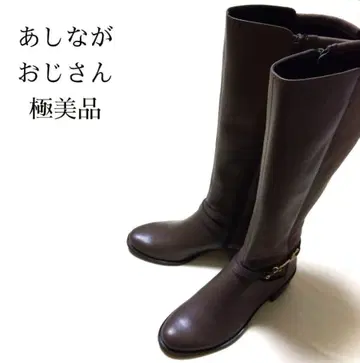 키다리 아저씨 롱 부츠 새상품급 자키 부츠 금장 장식 승마 부츠 현행