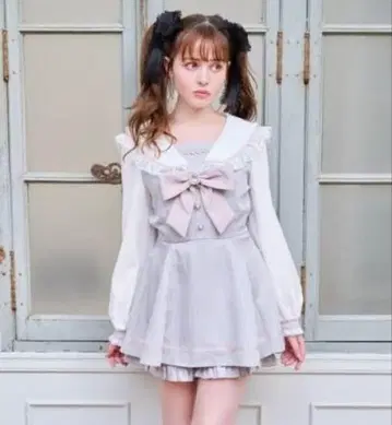 LIZLISA 세일러 셋업 그레이