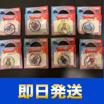 드래곤 퀘스트 I & II 로손 스토어100 한정판 캔뱃지 8종 세트
