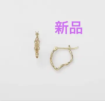 [ 미사용 새상품 ] agete 10k 시스루 귀걸이