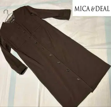 MICA & DEAL 워셔블 코트 롱 원피스 코트