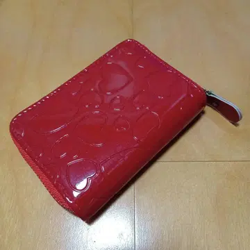 하트 무늬 빨간색 코인 케이스