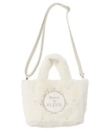 Maison de FLEUR 화이트 토트백