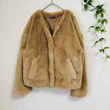 [ 새상품급 ] INGNI ( 잉그 ) V넥 노카라 에코퍼 블루종 M