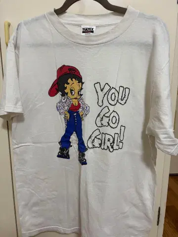 Betty Boop YOU GO GIRL! 티셔츠 L 사이즈 구제 의류