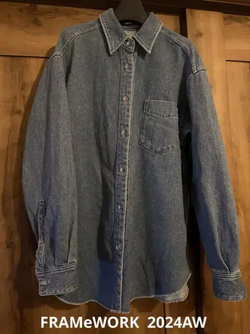 FRAMeWORK*denim 셔츠*2024aw*데님 셔츠*2025AW