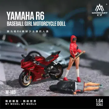 1/64 MoreArt 오토바이 바이크 피규어 야마하 R6 빨간색