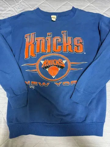 Knicks 맨투맨 구제 의류