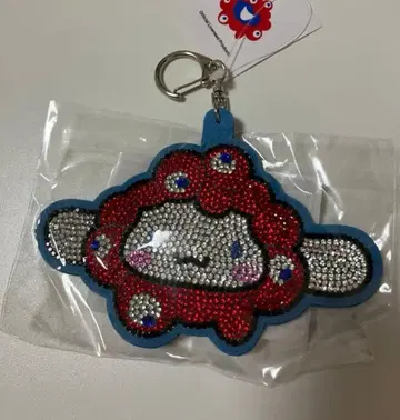 오사카 간사이 만박 산리오 시나모롤 미야쿠미야쿠 키라키라 가죽 키링