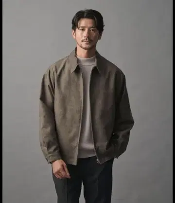 스웨이드 라이크 지퍼 블루종