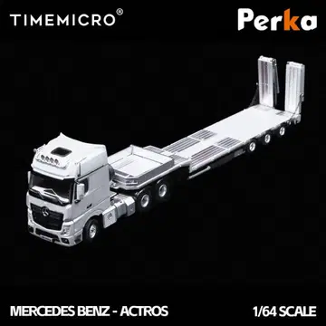 1/64 TIMEMICRO 벤츠 악트로스 플랫베드 트랙 화이트