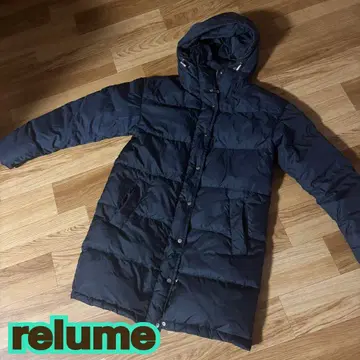 relume 후드 부착 다운 자켓 네이비 M 사이즈