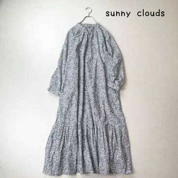 sunny clouds 스탠드 카라 꽃무늬 원피스 펠리시모 LL