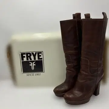 레어 새상품급 FRYE 롱 부츠 천연 가죽