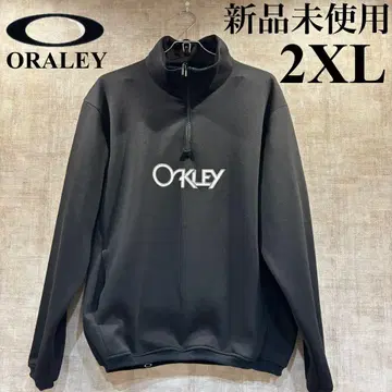새상품 오클리 OAKLEY 맨투맨 하프 지퍼 골프 블랙
