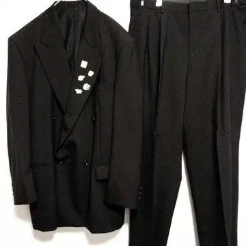 핀즈 5개 포함 더블 수트 더블 브레스트 셋업 루즈핏 AB7