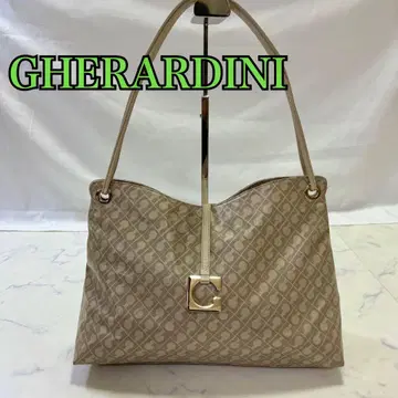 새상품급 GHERARDINI 소프티 모노그램 토트백 베이지 경량