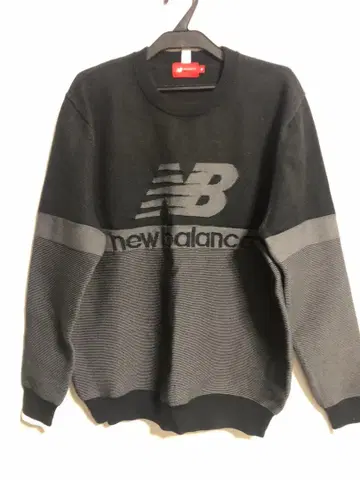 new balance 골프 스웨터 사이즈 4 블랙/그레이