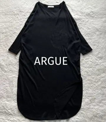 ARGUE 아기유 티셔츠 롱 원피스 돌먼 루즈핏