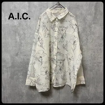 A.I.C. 오간자 플라워 오버 셔츠