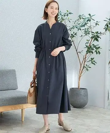 rosso 이지케어 셔츠 원피스 워셔블 셔츠 원피스