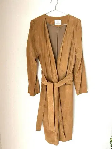 BEAUTY&YOUTH 스웨이드 가운 코트