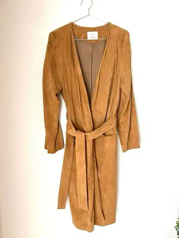 BEAUTY&YOUTH 스웨이드 가운 코트