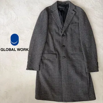 GLOBAL WORK 글로발 워크 체스터 코트 체크 무늬 [ L ]
