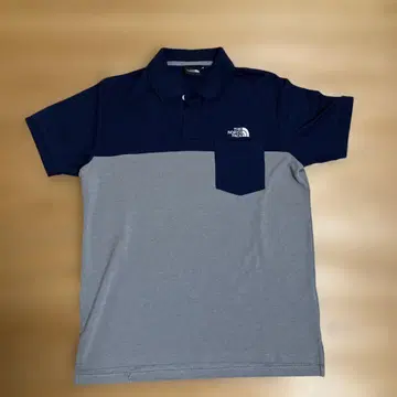 THE NORTH FACE 네이비/그레이 피케 셔츠 M