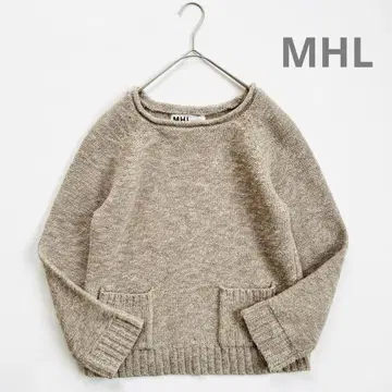 마가렛호웰 MHL 울 린넨 크루넥 니트