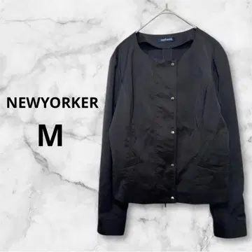 뉴요커 M 블랙 노카라 자켓 NEWYORKER 블랙