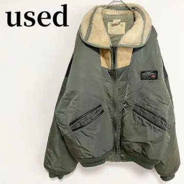 used 구제 의류 밀리터리 블루종 점퍼 카키 빈티지 코디 아메카지