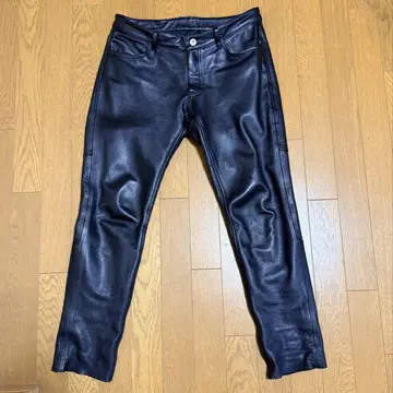 LEATHER SLIM PANTS