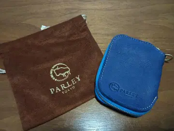 [가죽 공방 PARLEY] 파를리 마트 키케이스 엘크 가죽 파랑 새상품급