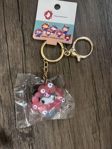 먀쿠먀쿠 키링 산리오 나리키리 입체 마스코트 클리어 쿠로미