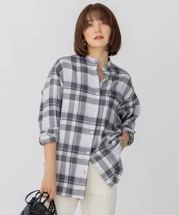 23구 CANCLINI 멜톤 밴드 카라 셔츠