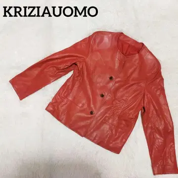 KRIZIAUOMO 크리치아 우오모 가죽 자켓 브라운 S