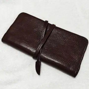 츠치야 가방 톤 오일 누메 루프 롱 월렛 장지갑 브라운