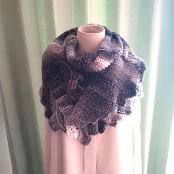 대바늘 뜨기 그라데이션 숄 쇼레트