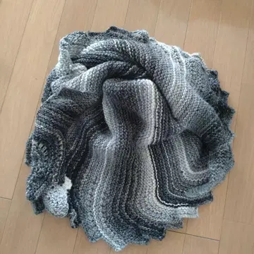 대바늘 뜨기 그라데이션 숄 쇼레트