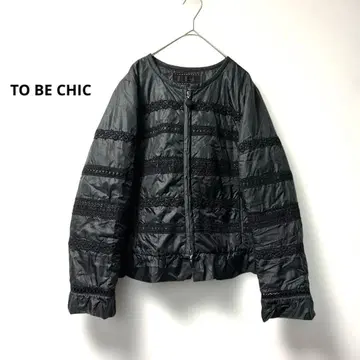 TO BE CHIC 충전솜 레이스 숏 자켓