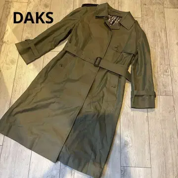 DAKS 트렌치코트 올리브색