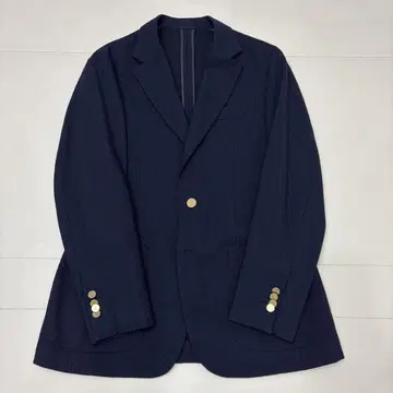 CARUSO 네이비 테일러드 자켓 블레이저