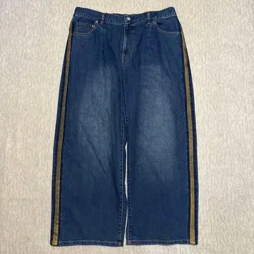 슈퍼 하카 수수료 사이드 라인 데님 19호 청바지 팬츠