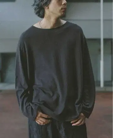 lidnm C/CA GAUZE L/S L 사이즈 코튼 캐시미어