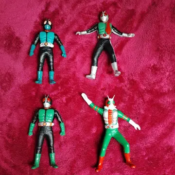 가면라이더 구1호 신1호 2호 V3 피규어 4체 세트 소프트 비닐